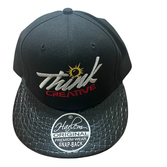 Think Creative Harlem original premium wear snapback. Authentic Black! - Picture 1 of 5